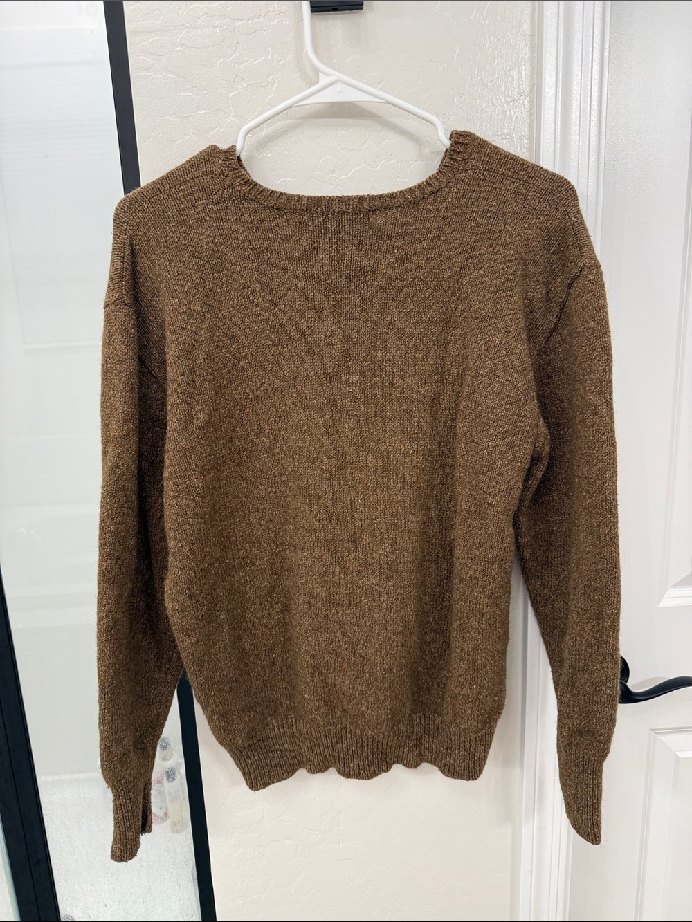 Vintage Ralph Lauren Heathered Brown Crewneck Sweater - Picture 3 of 3